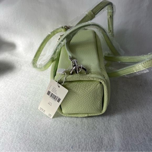 NEW HYETHE Soft Pillow Leather Mini Bag Light Lime Green Korea Crossbody - Picture 9 of 15
